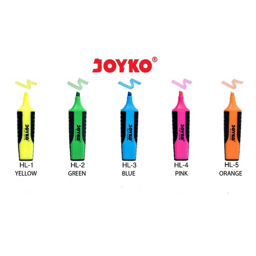 

HIGHLIGHTER PENANDA BERWARNA JOYKO HL 1-11