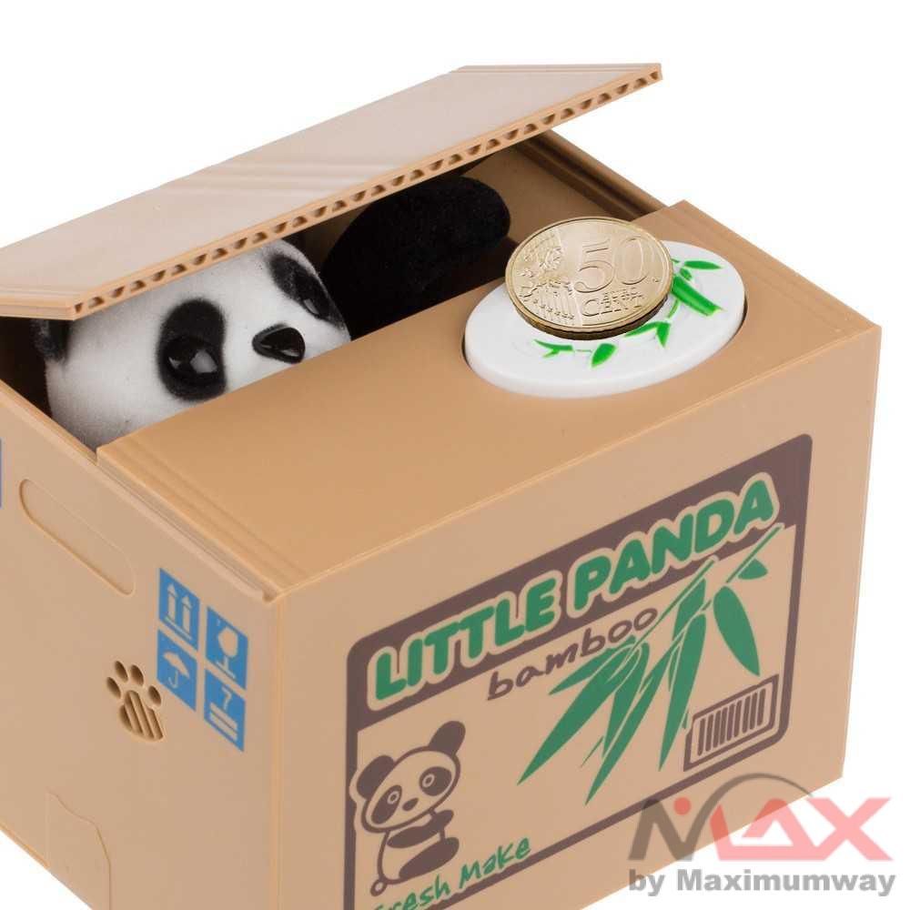 mainan panda Celengan Panda Steal Money Little Panda Piggy Bank Warna Putih