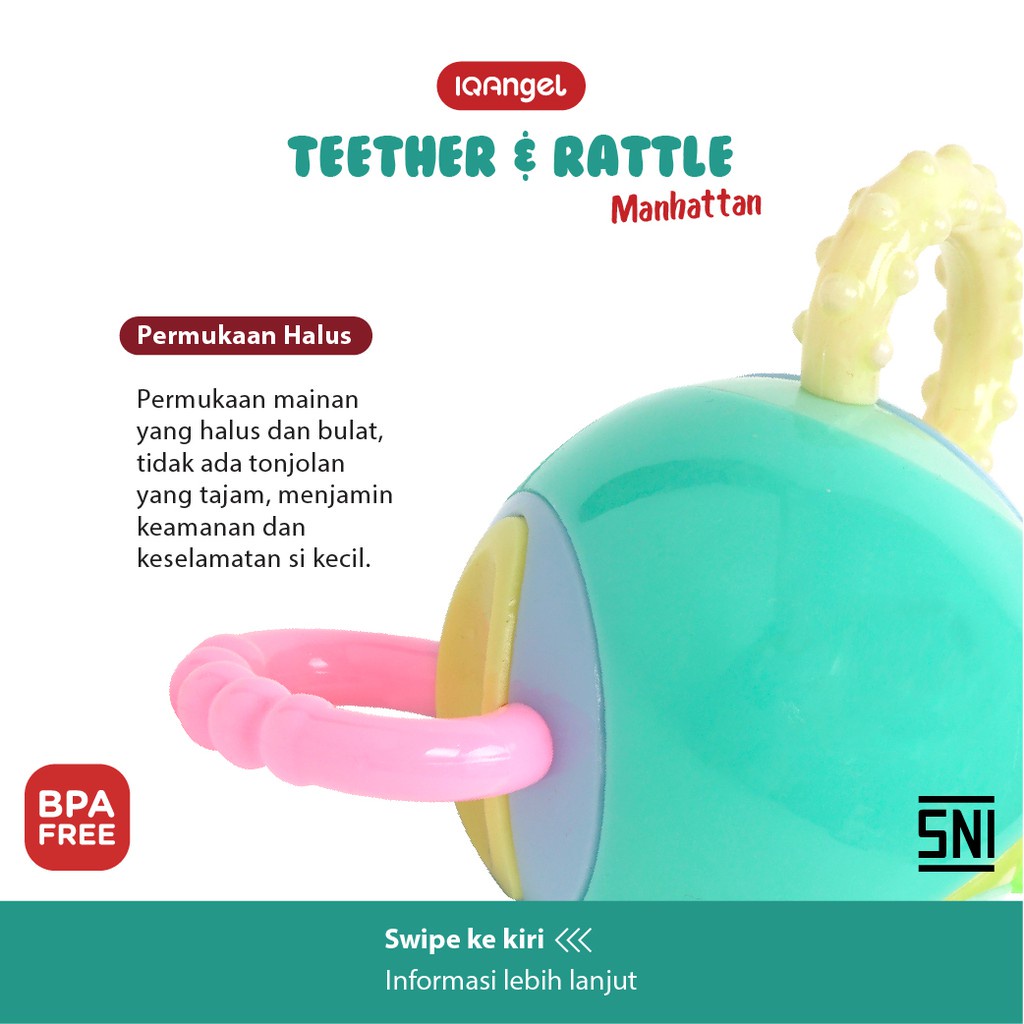 IQANGEL MANHATTAN 6 TEETHER TOY / IQ106A