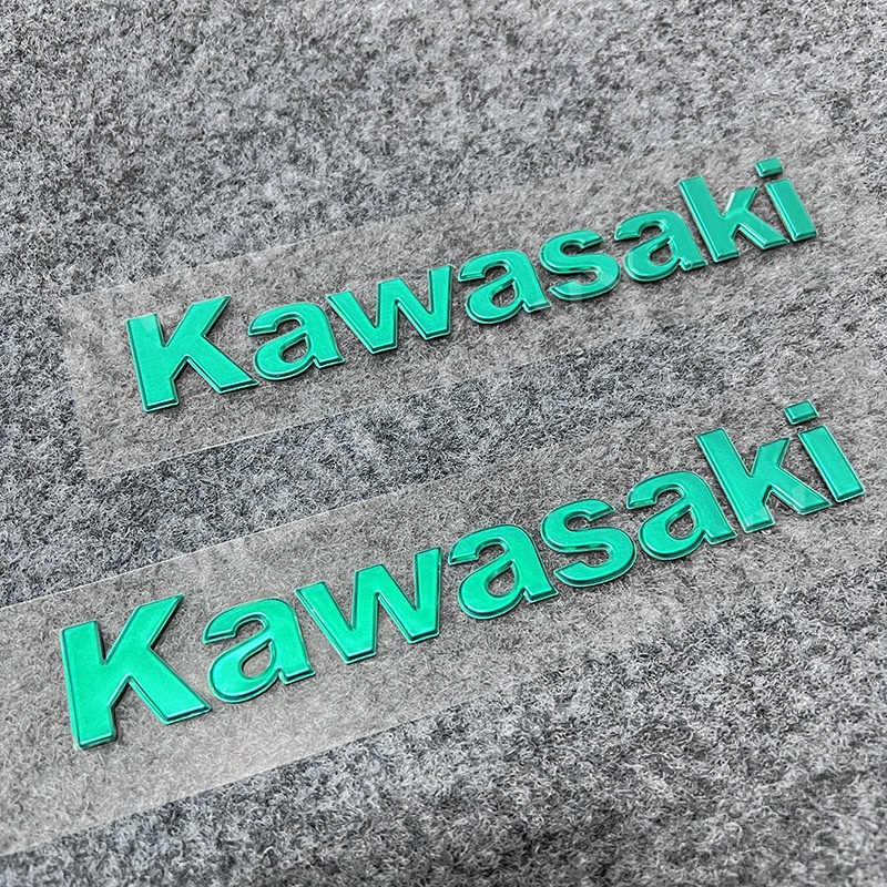 Stiker Emblem Badge Timbul Huruf KAWASAKI 3D Untuk Dekorasi Roda Tanki Motor Ninja 400