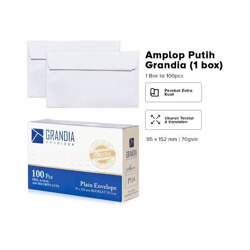 GRANDIA POLOS/amplop grandia/amplop surat/amplop sumbangan/angpao