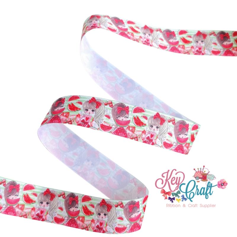 

Pita Grossgrain size 3,8cm motif Watermelon girls