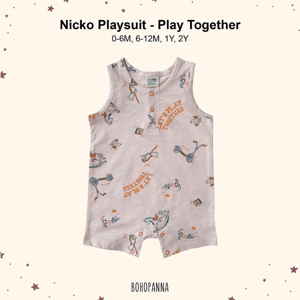 BOHOPANNA Nicko Playsuit Jumper Bayi 0 - 2 Tahun