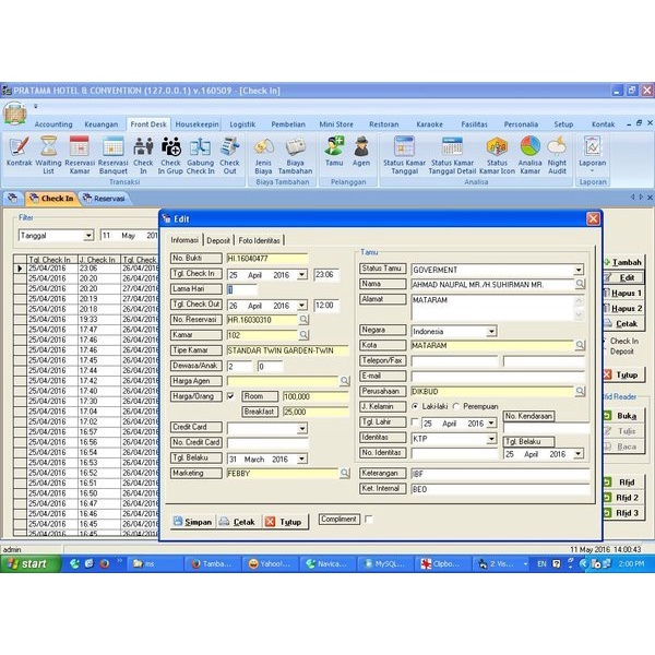 Jual Program Software Aplikasi - Software Reservasi Hotel Online ...