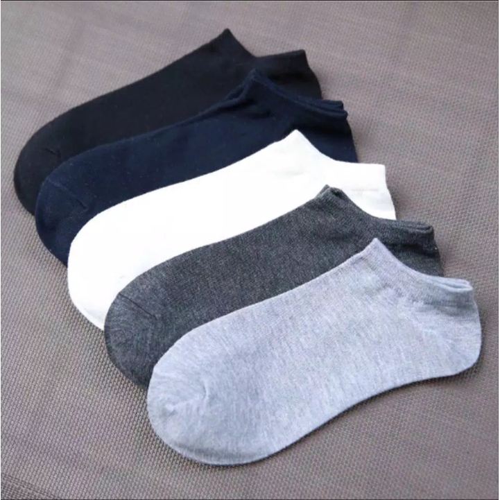 Kaoskaki Pendek Unisex Semata Kaki Polos Nylon  / kaoskaki kantor Dewasa