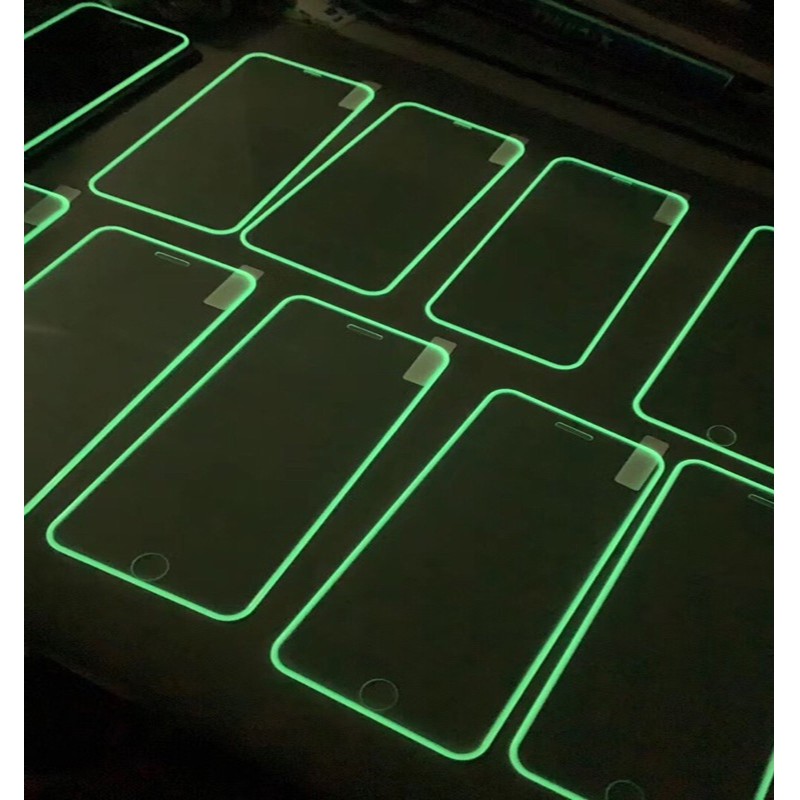 GLOW in THE DARK Tempered glass IPHONE 11 / 11 PRO / PRO MAX / X / XS / XR / 8/7/6/6s PLUS / SE 2020