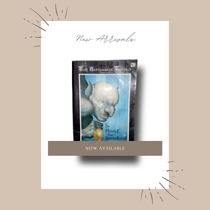 PRELOVED NOVEL FANTASI MISTERI TRILOGI THE BARTIMAEUS TRILOGY JONATHAN STROUD