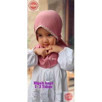 Kerudung Anak Perempuan / Hijab Anak Perempuan Lucu Murah 1-2 Tahun / Jilbab Bayi