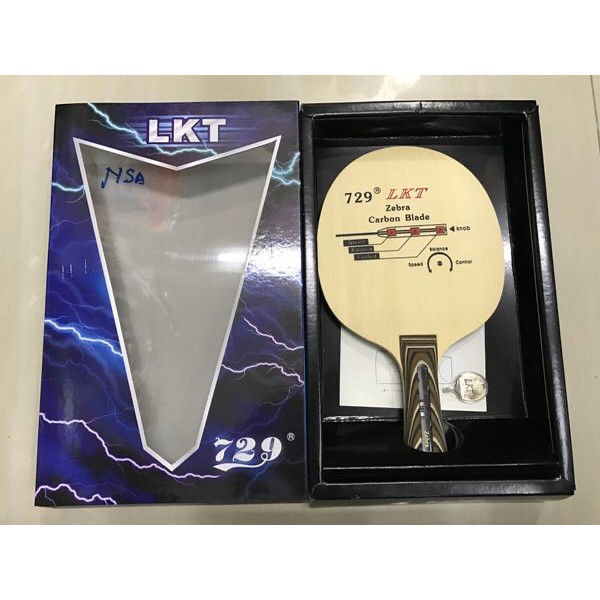729 Kayu bet bat tenis meja pingpong LKT Zebra Original
