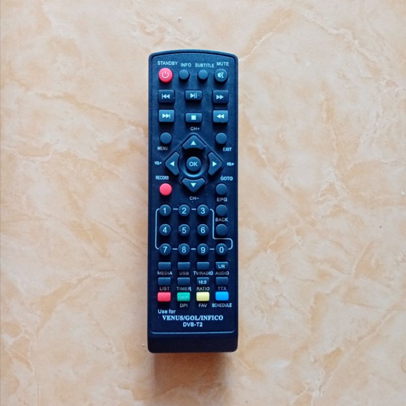 Remote stb Remot Set top box digital DVB T2 Skybox H-1, venus dll