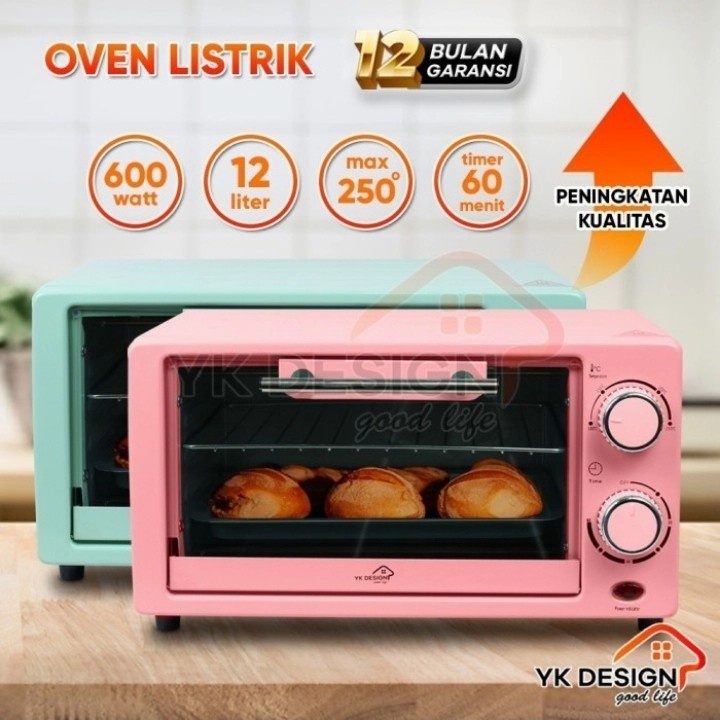 Oven YK Design Pemanggang Penghangat Makanan Kapasitas 12Liter
