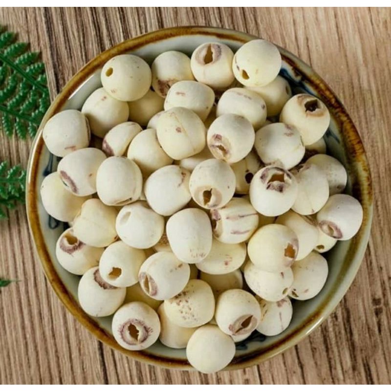 ✔MURAH Biji Teratai 50gr / Lian Zhe / Lotus Seed / Lienci