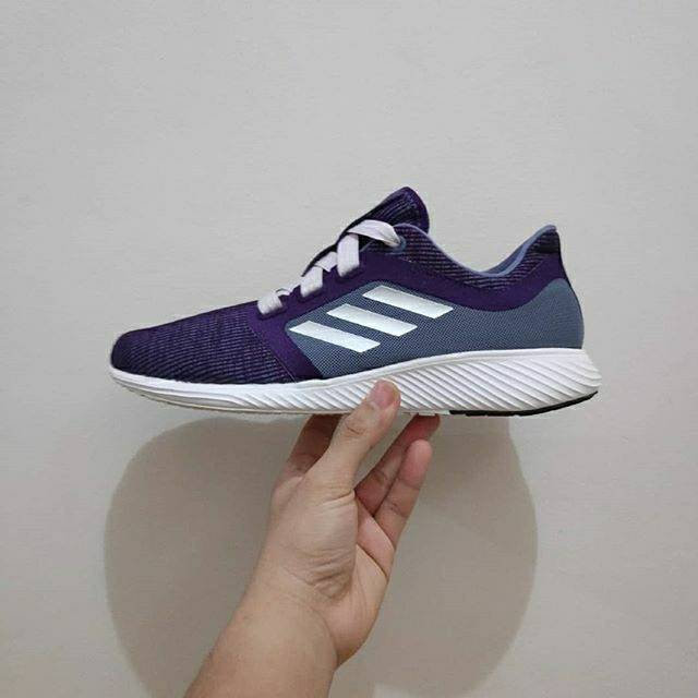 Sneakers Original (BNWB) Sepatu Running / Casual  Adidas Edge Lux Bounce Purple White