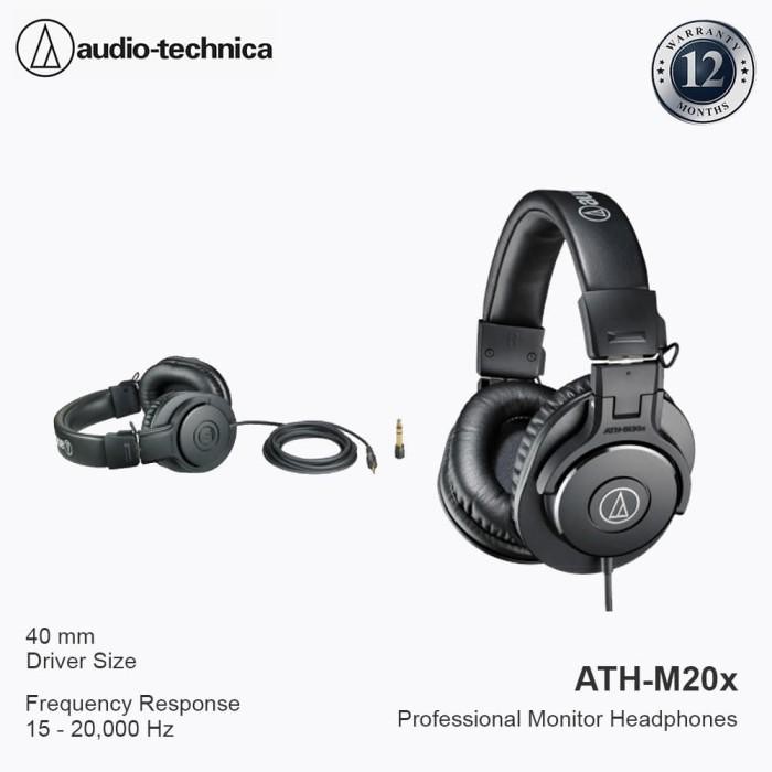 Audio Technica ATH-M20X Professional Monitoring Headphone