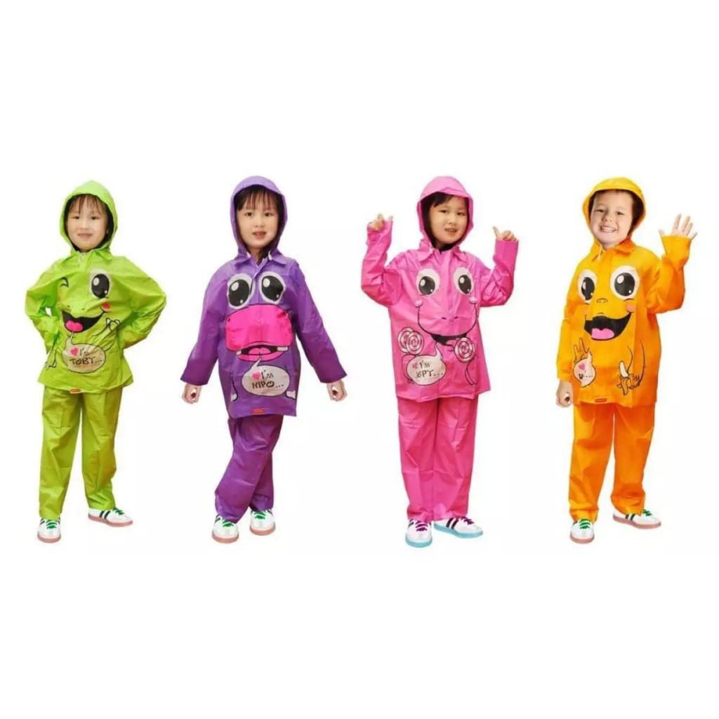 JAS HUJAN ANAK PEREMPUAN MANTEL HUJAN MOTOR ANAK LAKI LAKI RAINCOAT KIDS KOREA JAKET IMPORT A7