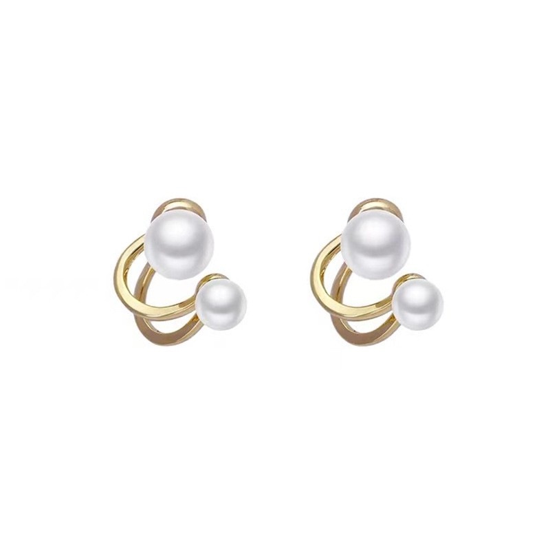 Anting Mutiara Bahan S925 silver Gaya retro Untuk Wanita