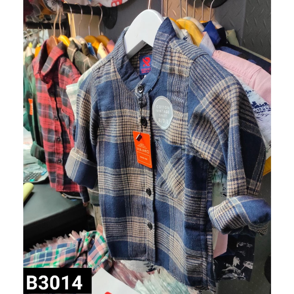 ATASAN KEMEJA ANAK FLANEL IMPORT B3014