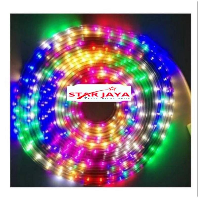 LAMPU LED STRIP LIGHT WARNA WARNI/RGB 2835 220V 8 meter