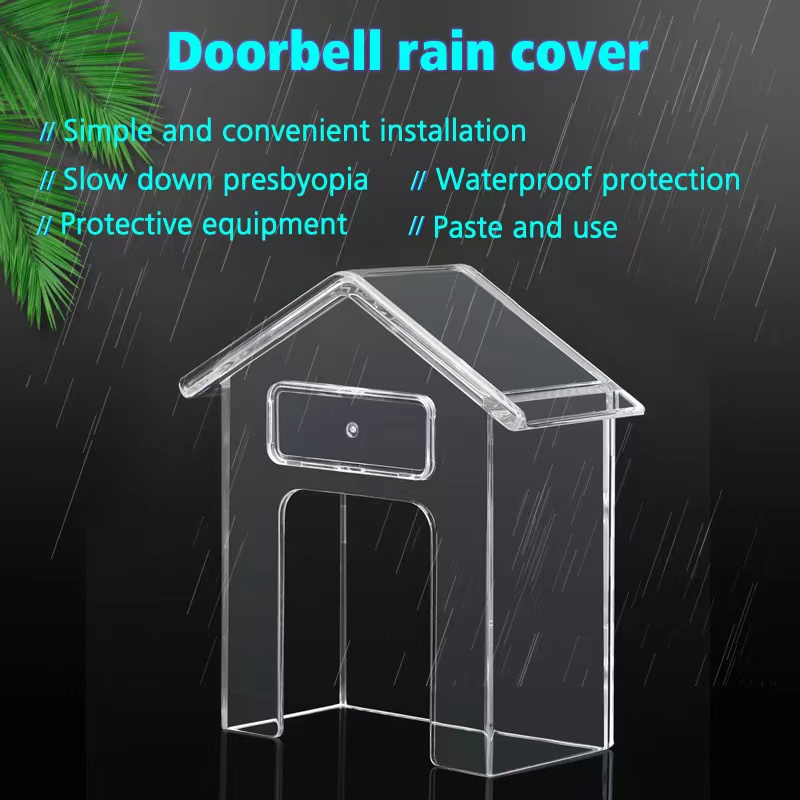 Hujan Penutup Button Pelindung Dari Bel/Rain Cover Doorbell/Outdoor Acrylic Penutup Tombol Bel Rumah/Door Bell Rain Cover