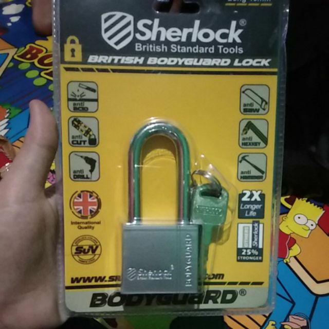 Gembok Sherlock Bodyguard 40mm Long - Gembok Anti Maling British Standard