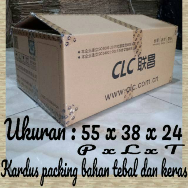 

Kardus/kardus packing/kardus bekas kondisi 99%masih sangat seperti baru/bahan teball