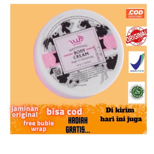 WUB body cream 100gr ORIGINAL / bleaching badan / body bleaching / body bleaching whitening / bleaci
