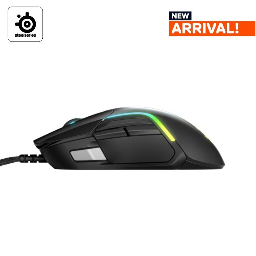 STEELSERIES RIVAL 5 RGB WIRED GAMING MOUSE MACRO 9 PROGRAMMABLE BUTTONS