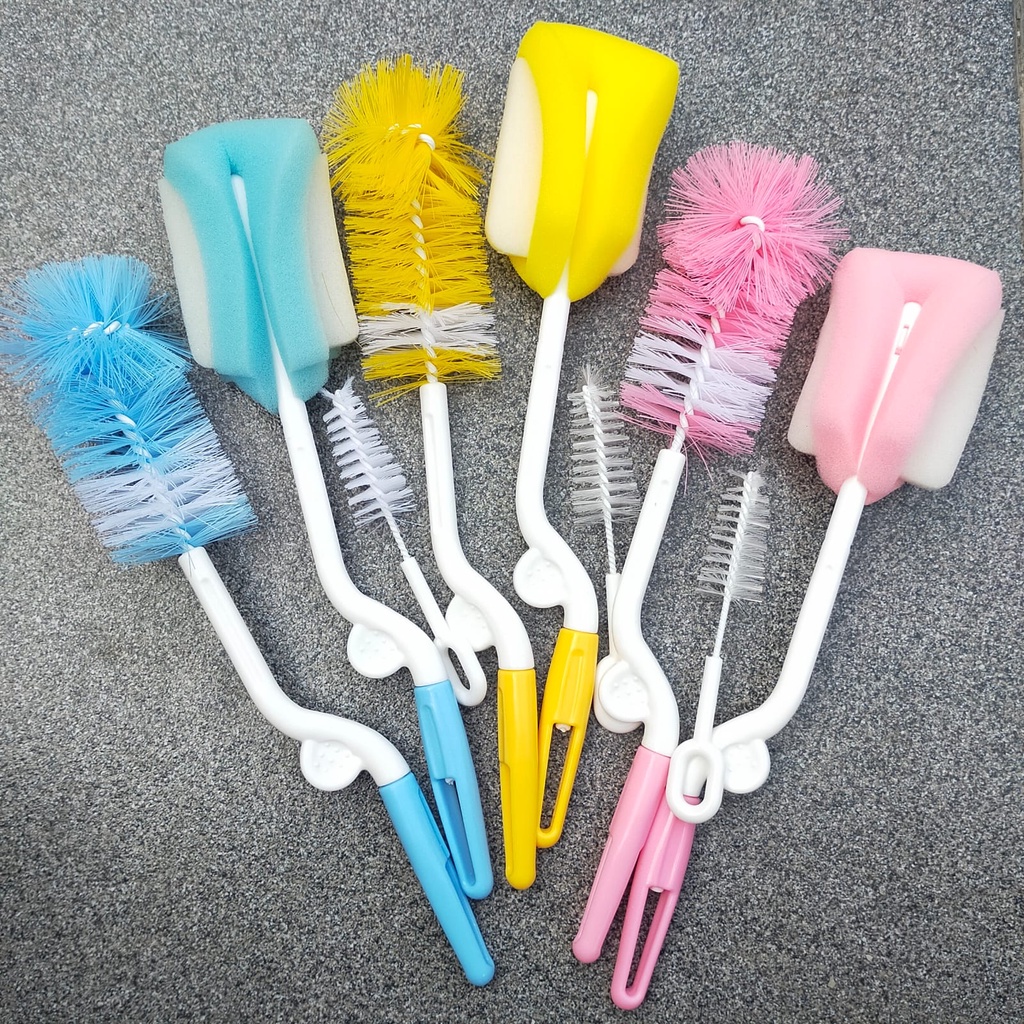sikat botol moonship atau MoonBaby brush 3in1 & 2in1 murah random
