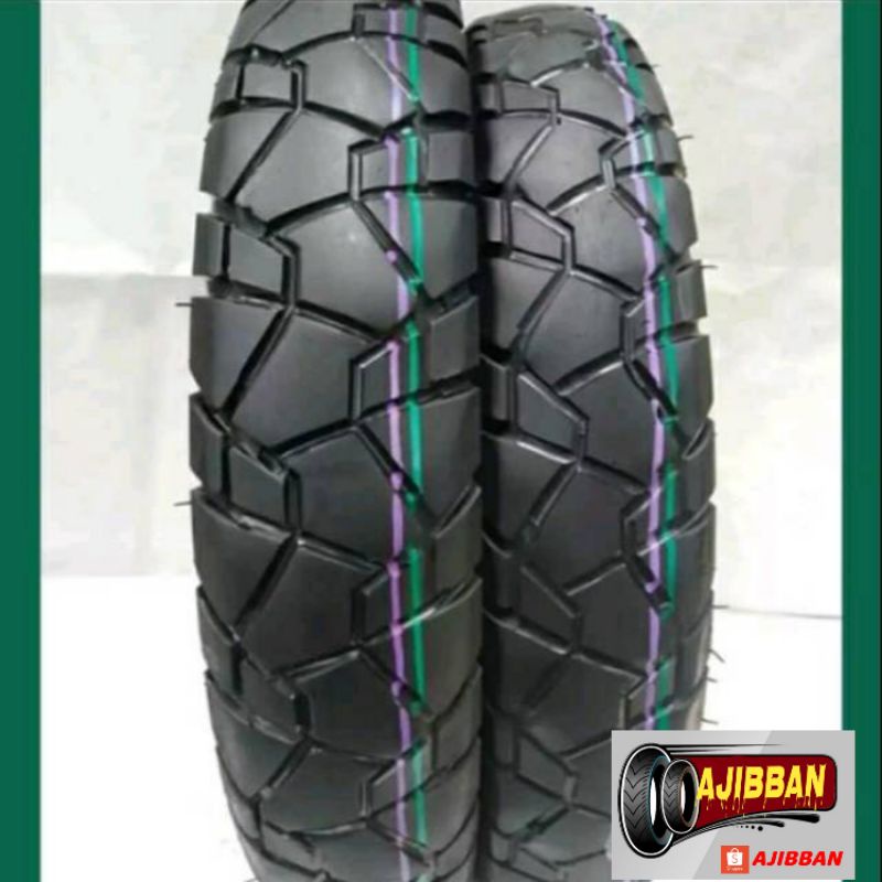 Sepasang ban metic semi trail aspira 80/90 vs 90/90 ring 14