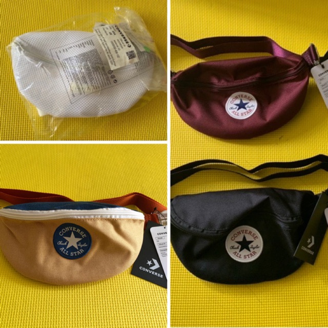 converse mesh look waist bag