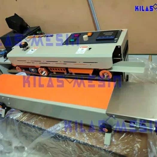 Sealer Continuous Band Sealer Mesin Press Segel Plastik Fr-800P Seaming