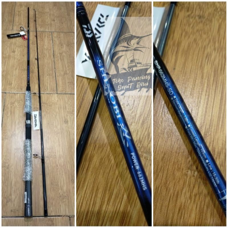 Joran Spinning DAIWA SHINOBI POWER 662MHS 15-30LBS 198CM
