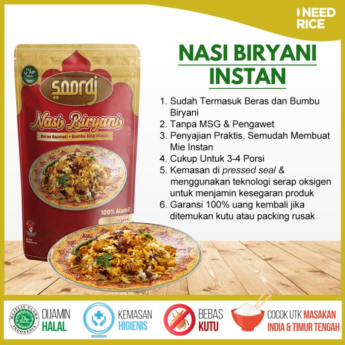 

Fe0Ggg Sooraj Nasi Biryani 240Gr 75djbfv