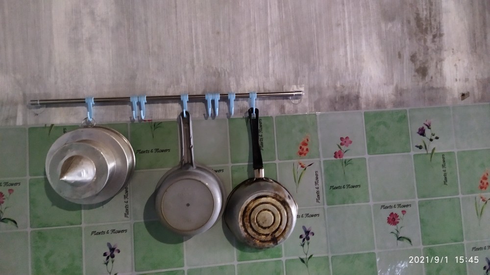 Hovelshop Gantungan Spatula Alat Masak Dapur Stainless Tempel Dinding Tembok Murah