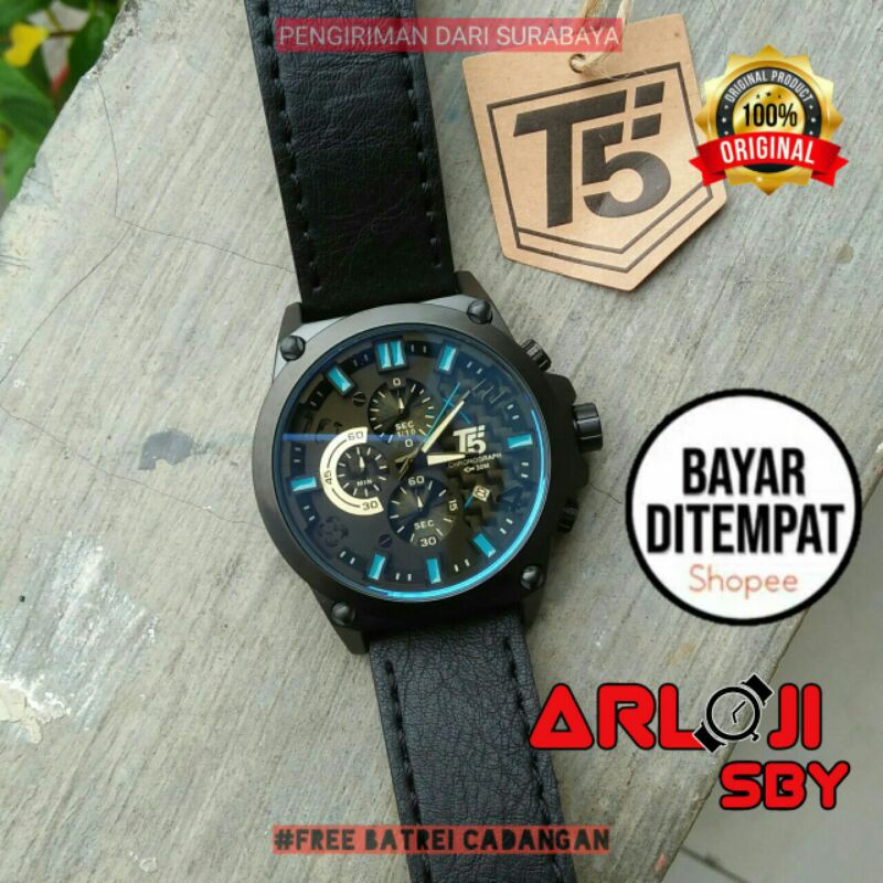 JAM TANGAN PRIA T5 H3479 CHRONOGRAPH ORIGINAL TAHAN AIR