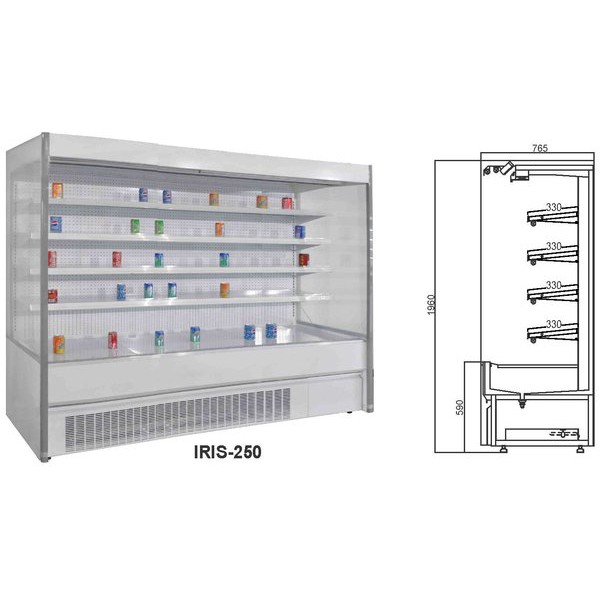 GEA IRIS-250 Multideck Open Chiller 2050 Liter