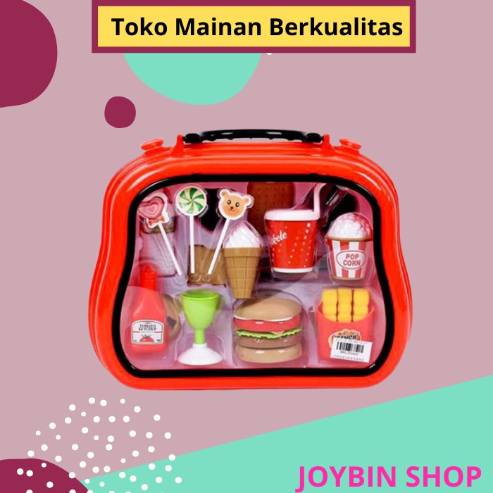 (Bisa COD) JS108 Mainan Masak Masakan Anak Perempuan Cewek Bentuk Koper Es Krim Murah