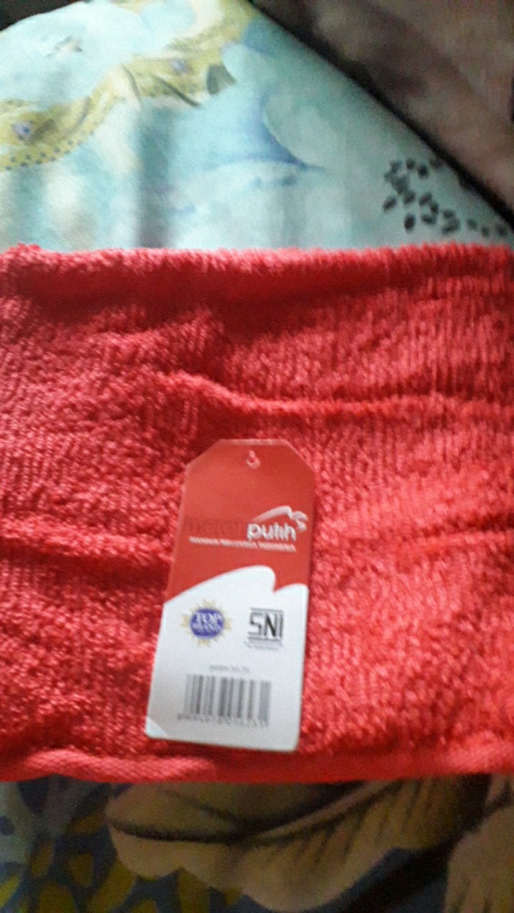 Rc Handuk Olahraga/sport Merah Putih  Berlabel 30x70 Cm Banyak Warna