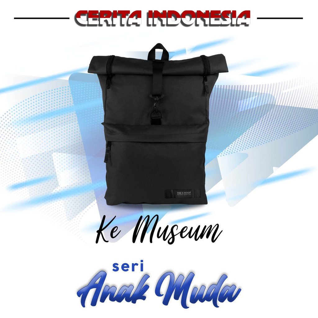The X Woof Tas Ransel Laptop Pria Seri Anak Muda Ke Museum SpackM 2.0