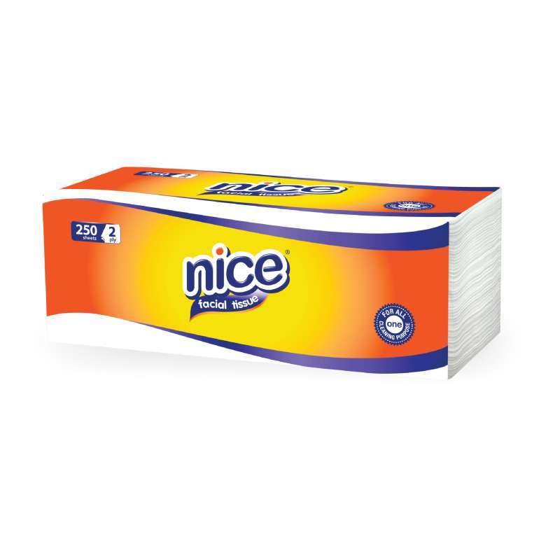 NICE FACIAL SOFT TISSUE 2 PLY 250 SHEETS