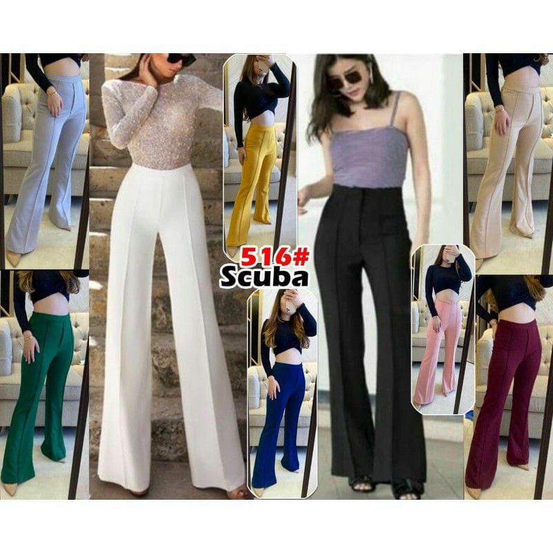 525#CELANA CUTBRAY wide leg//celana fashion wanita/celana termurah/Scuba