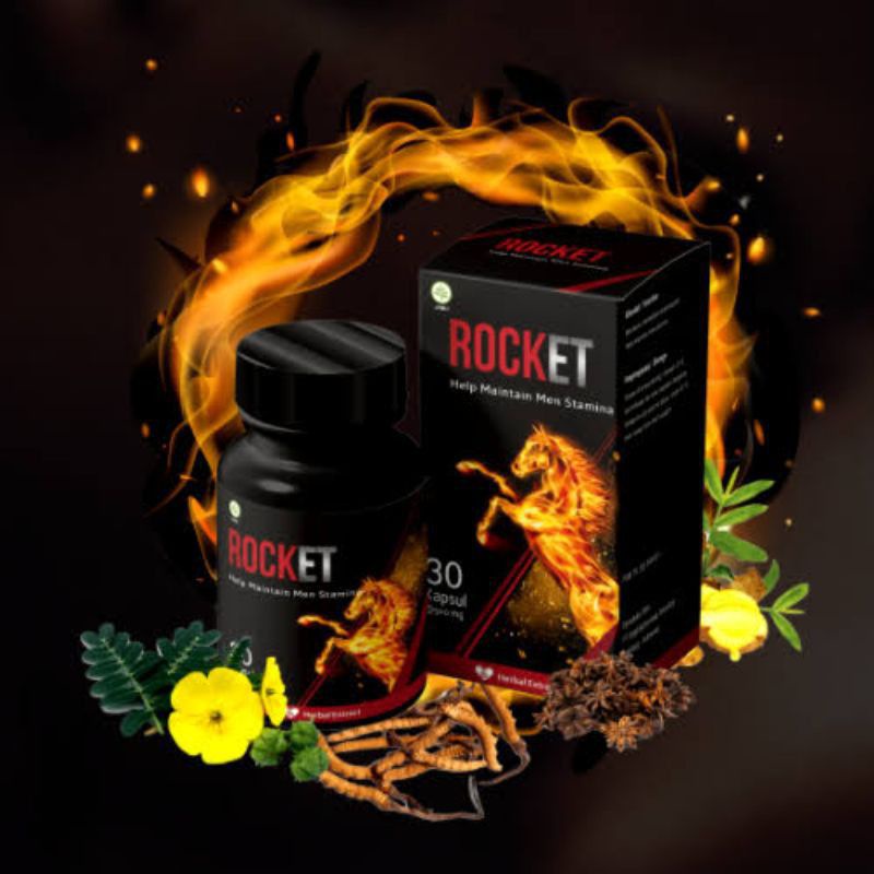 ( Terlaris ) ROCKET Obat Herbal Kuat Stamina Pria Tahan Lama Asli Original BPOM