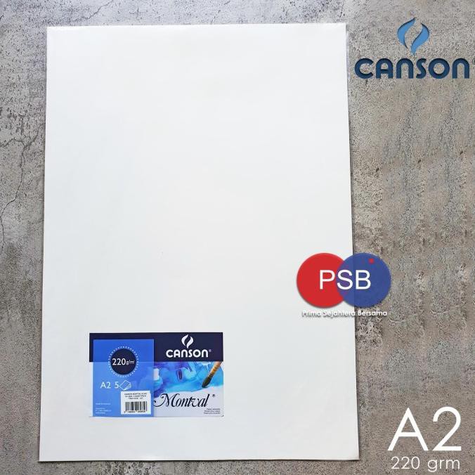 

PERALATAN MENGGAMBAR CANSON MONTVAL A2 (220 GSM) / KERTAS CAT AIR / KERTAS GAMBAR PERALATAN LUKIS