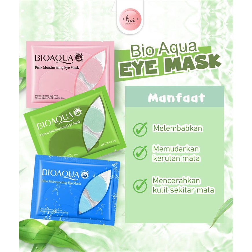 [1 pcs] Bioaqua Eye Mask Moisturizing Masker Mata 7.5g Memudarkan Kerutan Mata &amp; Membantu Mengurangi Kerutan Mata