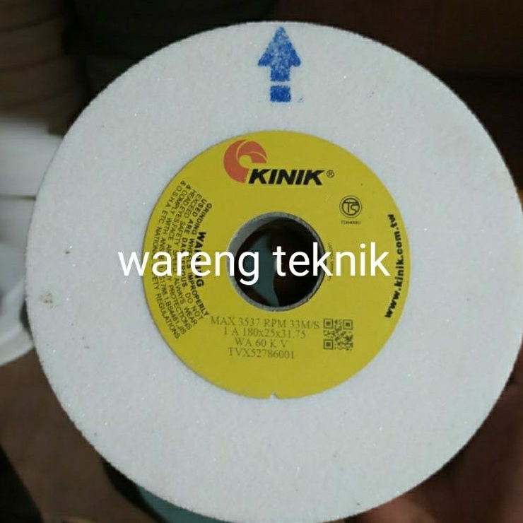 batu gerinda duduk 7 inch kinik 180 x 25 x 31.75 mm Wa 60