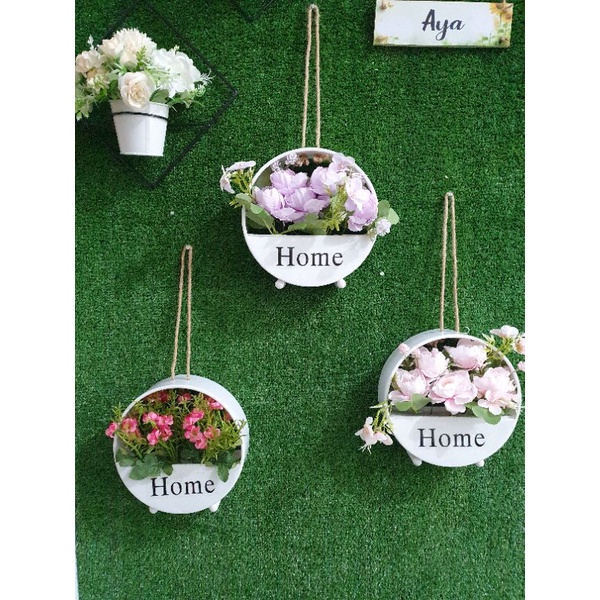 Bunga Vas Gantung/Dinding HOME