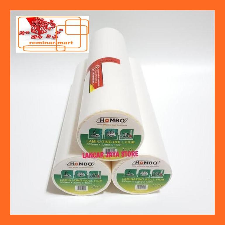 

474Srem Plastik Laminating Hombo Roll Matte 330Mm X 32Mic X 150M Repjd80E
