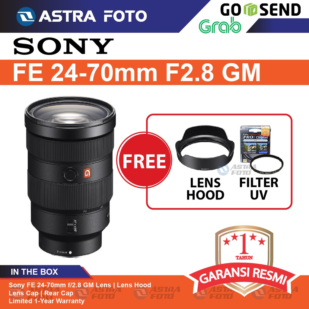 Lensa SONY FE 24-70MM F/2.8 GM - G MASTER - GARANSI RESMI