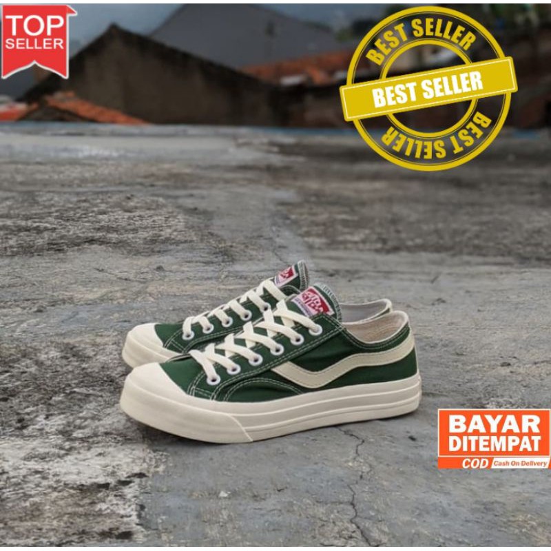 Sepatu Ventela Public Low Green Vantela Public Hijau Ventella Public Low