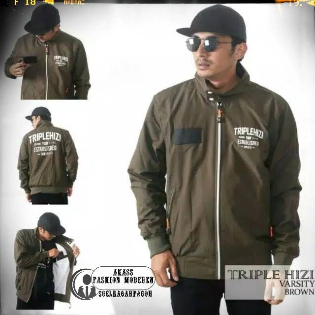 JAKET COWOK PARASUT HARINGTON TRIPLE HIZI